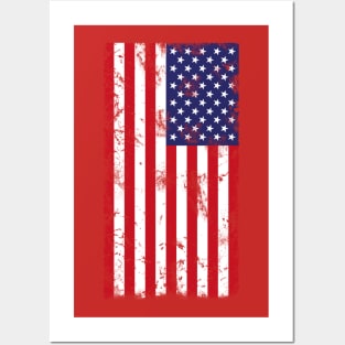 American Flag Distressed Posters and Art